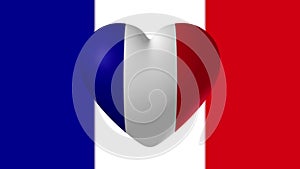 French Tricolor Bastille Day Background Animation