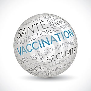 French vaccination theme sphere