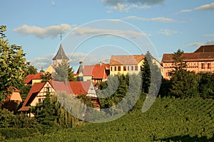 French village, France, Alsace