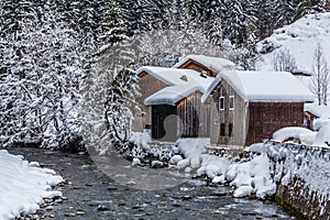 French Village in Winter