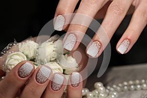 French wedding manicure