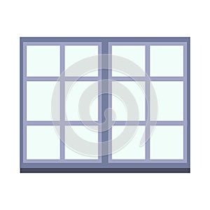 French Window Icon Vector Illustration