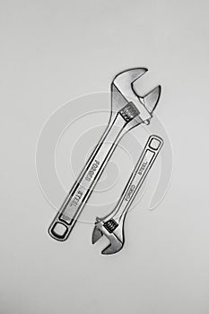 French wrench white background