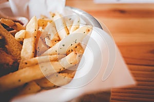 Frenchfries on a dish