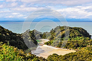 Frenchman Bay in Abel Tasman National Park, New Zealand