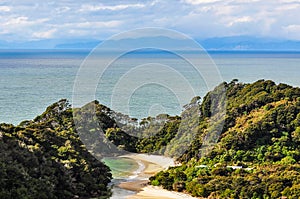 Frenchman Bay in Abel Tasman National Park, New Zealand