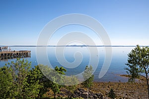 Frenchman Bay at Bar Harbor Maine USA