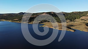 Frenchman Lake in Northern California - Aerial