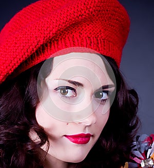 Frenchwoman in red beret