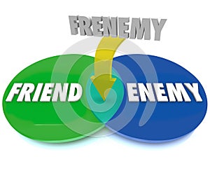 Frenemy Venn Digram Friend Becomes Enemy