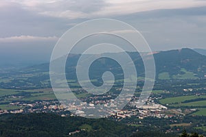 Frenstat pod Radhostem, view from Velky Javornik, Beskid Mountains