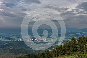 Frenstat pod Radhostem, view from Velky Javornik, Beskid Mountains