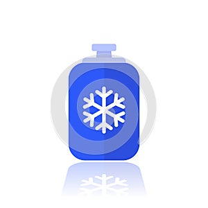 freon, refrigerant gas tank vector icon