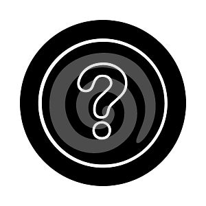 Frequency Ask Question Icon, black Icon Color photo