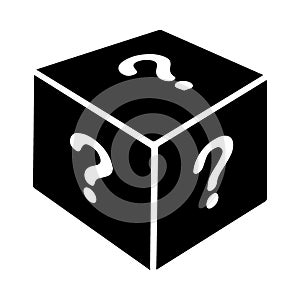 Frequency Ask Question Icon, black Icon Color photo