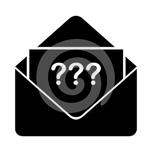 Frequency Ask Question Icon, black Icon Color photo