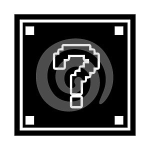 Frequency Ask Question Icon, black Icon Color photo