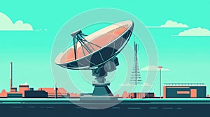 frequency loading satellite dish