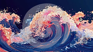 frequency merging wave