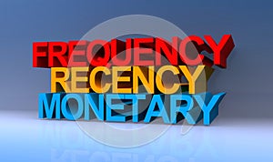 Frequency recency monetary on blue