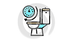 frequent urination color icon animation