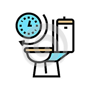 frequent urination color icon vector illustration