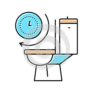 frequent urination color icon vector illustration