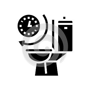 frequent urination glyph icon vector illustration