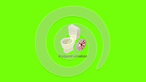 Frequent urination icon animation