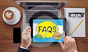 Frequently Asked Questions Faq Feedback Concept