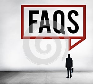 Frequently Asked Questions Faq Feedback Information Concept