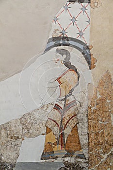 Fresco from ancient Akrotiri at Santorini