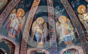 Fresco of archangels