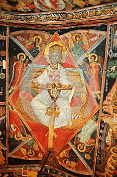 Fresco in bulgarian monastery photo