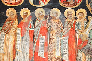 Fresco in bulgarian monastery