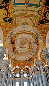 Fresco Ceiling Corinthian Cols