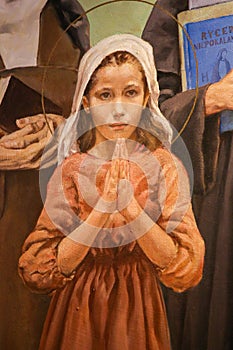 Fresco of Saint Maria Goretti