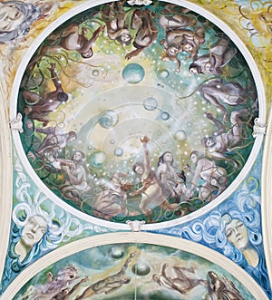 Freska v kolonáda v mariánskej kúpele 