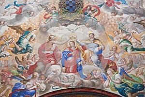 Fresco of the Coronation of Mary in the Convento de San Esteban, Salamanca