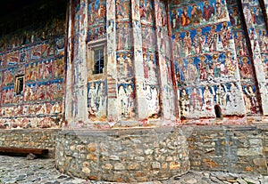 Fresco Detail Gura Humorului Monastery photo