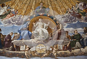 Fresco Disputation of the Holy Sacrament