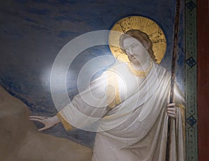 Fresco Giotto Resurrection of Jesus - Noli me tangere
