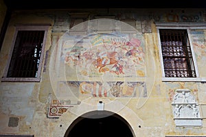 Fresco on the Loggia Asolo, Italy