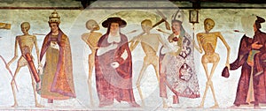 Fresco Macabre Dance - Pinzolo Trento Italy