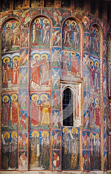 Fresco on Moldovita Monastery