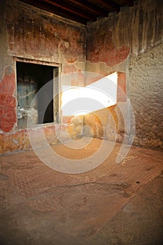 Frescoes in Herculaneum, Campania photo