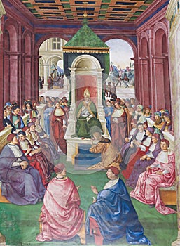 Fresco in Piccolomini Library, Siena