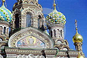 Fresco on Savior on Blood Cathedral