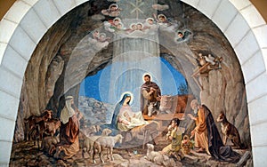 Fresco in Shepherd Field Chapel