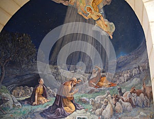 Fresco in Shepherd Field Chapel.